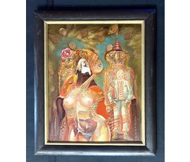 Скрипниченко Г.С. Каталожная работа "Восень Патрыярха", 1991г. Холст, масло. Размер с рамой 51х61см. № 3923