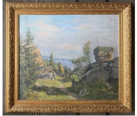 Кулец И.В "Пейзаж", холст, масло. Размер с рамой 92х82 см. № 4001
