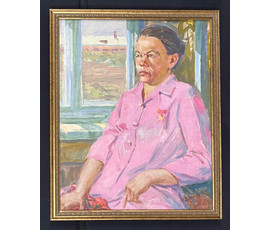 Фото: Дорошевич Ф.И "Портрет героини",1961г. Холст. масло. Размер 60х48 см. № 2900 - Артикул №2900
