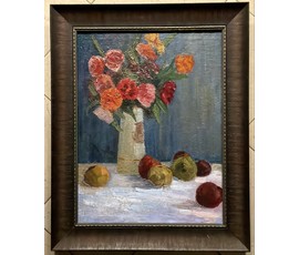 Довгялло М.Х "Натюрморт", 1950г. Холст, масло. Размер с рамой 59х73,5 см. № 3826