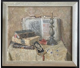 Ходорович В.П. Каталожная работа "Старадрукі", 2005г. Холст, масло. Размер 65х75 см с родной рамой. № 3582