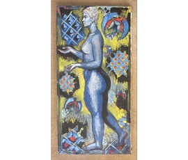 Кищенко А.М "Обнажённая", 1990г. Холст, масло. Размер 120х60 см. № 3193