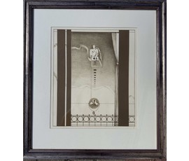 Фото: Скрипниченко Г.С. Художник-сюрреалист, "белорусский Дали". Литография. Размер с рамой и паспарту 49,5х55 см. № 3660 - Артикул №3660