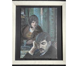 Сухорипа Н.Ф "В раздумье"Холст, масло на картоне. Размер 50х70 см. №530