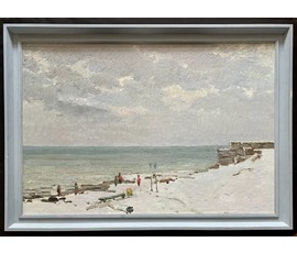 Маслеников П.В "Балтика зимой", 1960-е года. Холст, масло. Размер с родной рамой 94х67 см. № 3581