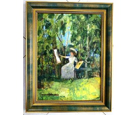 Гавриленко П.Н. Картон, масло. 1959г. Размер без рамы 47,5х35 см. № 2394