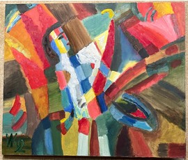 Клименко И.Д "Цветение красных каштанов", 1992г. Холст, масло. Размер 85х100 см. № 2663