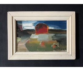 Щемелёв Л.Д. Картон, масло. 1980-е г., в родной раме. Размер 27,5х19,5 см. № 3284