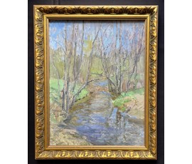 Бялыницкий-Бируля В.К "Весна", 1930-е г.г. Картон, масло. Размер с рамой 67,5х54 см. № 4007