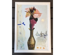 Щемелёв Л.Д "Натюрморт Маршальский жезл", 2005г. Холст, масло. Размер с родной рамой 100х70 см. № 3803