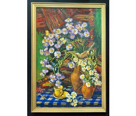 Лапицкий А.И "Натюрморт", 1994г. Холст, масло. Размер 70х45,5 см. № 3882