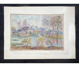 Доморад В.А. Акварель. 1994г. Размер 30х45 см. № 2712