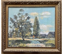 Исаёнок Н.И. На радзіме Ваньковіча. "Алея ў Калюжыцы", 2005г. Холст, масло. Размер 60х70 см. № 2553