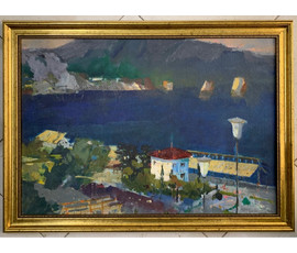 Дорошевич Ф.И. "Гурзуф". Картон, масло.Размер 48х69 см. № 2608