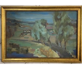 Рей Иван Петрович. "Летний пейзаж". 67,5х45,5см. № 1883