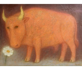 Иванов Г.Н "Телец", 1996г. Холст, масло. Размер 62,5х46,5 см. № 4042