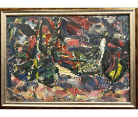 Малишевский А.А "Кавказ", 1970г. Картон, масло. Размер 50х70 см. № 3293
