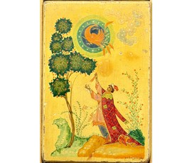 Фото: Вакуров И.П. Каталожная миниатюра основоположника Палехской школы "Иван -царевич и жар-птица", 1946г. Размер 17х11,5 см. № 3815 - Артикул №3815