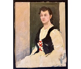 Дорошевич Ф.И "Портрет Турчиной А.К" Холст, масло. Размер 62х80 см. № 3720