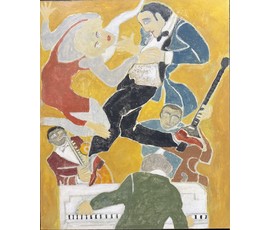 Лисовский А.С "Вечеринка в стиле кантри", 2026 г. Холст, акрил. Размер 60х50 см. № 3947