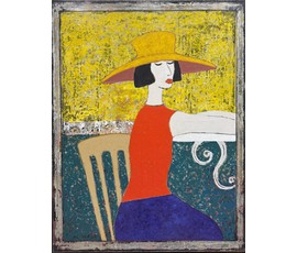 Лисовский А.С "Провинциалка", 2026г. Холст, акрил. Размер 90х70 см. № 3948