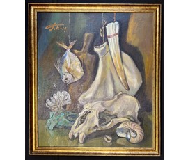 Поплавский Г.Г "Память странствий", 2014г. Холст, масло. Размер с рамой 68х78 см. № 3724