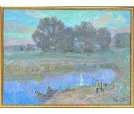 Назаренко П.Н "Набережная ", 2007г. Минск. Холст, масло. Размер 60х80 см. № 2310