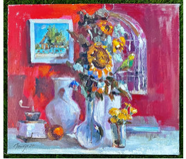 Пешкун В.П "Блики утра", 2010 г. Холст, масло. Размер 70х80 см. № 2370