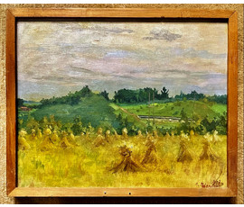 Гавриленко П.Н Пейзаж 1957г. Холст,масло. Размер 43х34.5 см. № 1954.