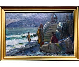 Фото: Красовский Е.Е 1975г. Гагра, с родной рамой. Размер 29х19 см., с рамой 23х33 см. - Артикул № 1969