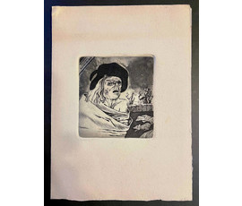 Селещук Н.М. Каталожный экслибрис "В.Круглянскага",1978г. Офорт. Акватинта. Размер 9х8,3 см. № 1999