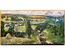 Шарипо П.П "Над Дняпром", 1980г. Холст, масло. Размер 158х85 см. № 2007