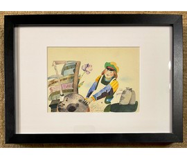 Селещук Н.М. Акварель к книге С.Папар "Мы-грамацеі".Размер 24х14 см. № 2083