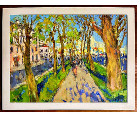 Потворова Т.В " По весеннему проспекту",2018г. Х/М. Размер 60х80 см. № 2200
