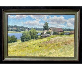 Белайчук А.В "Домик в деревне",2020г. Холст,масло. Размер 50х80 см. № 2240