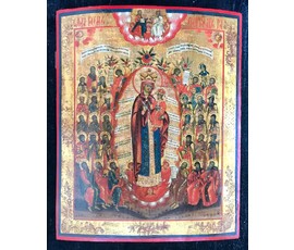 Всех Скорбящих Радость Пресвятая Богородица, Ветка, XIX век. №1198