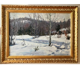 Фото: Жолток В.К " Март",1960 г. Холст, масло. Размер 54,5х77 см. - Артикул №83
