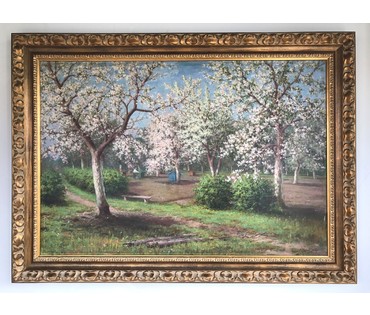 Картина "Цветущий сад". Рудчик И.Д. 1954 г. №516