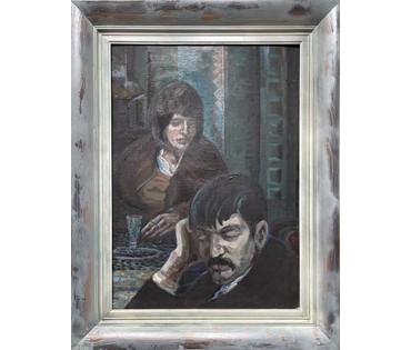 Сухорипа Н.Ф "В раздумье"Холст, масло на картоне. Размер 50х70 см. №530