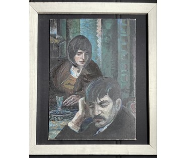 Сухорипа Н.Ф "В раздумье"Холст, масло на картоне. Размер 50х70 см. №530