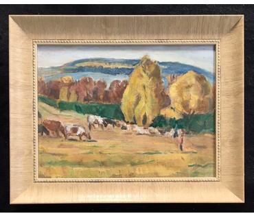 Крохалев П.С (Крохолев) "Начало осени",1978г. Холст, масло. Размер 42х52,5 см. №574
