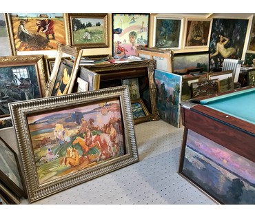 Рожков В.З. Этюд к "Полюшко-поле",1985 г. ДВП, темпера. Размер 6896 см.№596