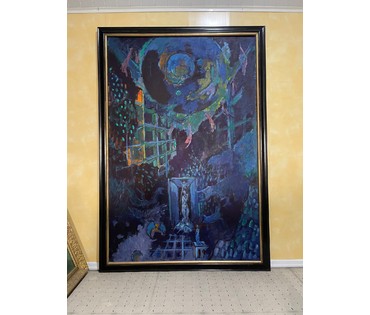 Кищенко А.М. “Вечер", 1997г. Холст, масло. Размер 179х120 см. № 619