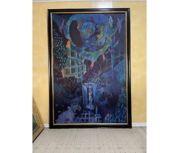 Кищенко А.М. “Вечер", 1997г. Холст, масло. Размер 179х120 см. № 619