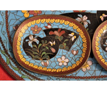 Набор "Выемчатые эмали", Франция, XIX век