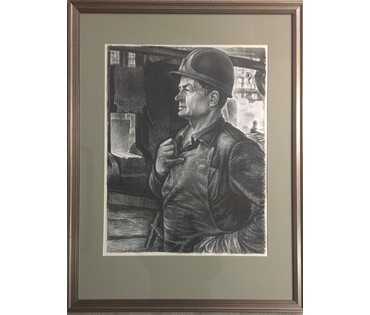 Романов С. (каталожная графика) "Каваль трактарнага завода М.Тузiн" 1977 г. №673
