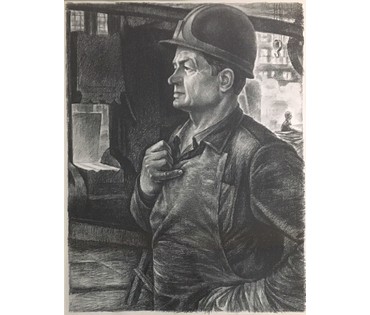 Романов С. (каталожная графика) "Каваль трактарнага завода М.Тузiн" 1977 г. №673