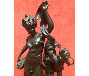 Скульптура "Весна с Амуром". Касли, 1916 год. (артикул №64) - фото №3