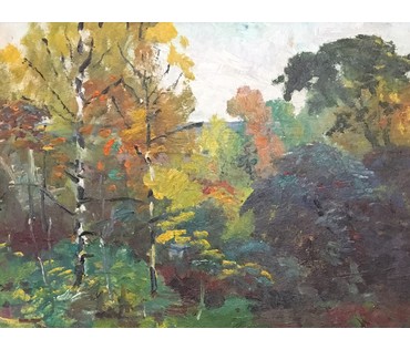 Маслеников П.В. "Берёзы", XX в. (артикул №780) - фото №2