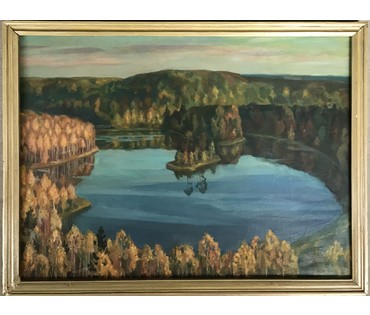 Громыко В.А. "Вечер. Голубые озера", 1980 г. (артикул №815) - фото №1